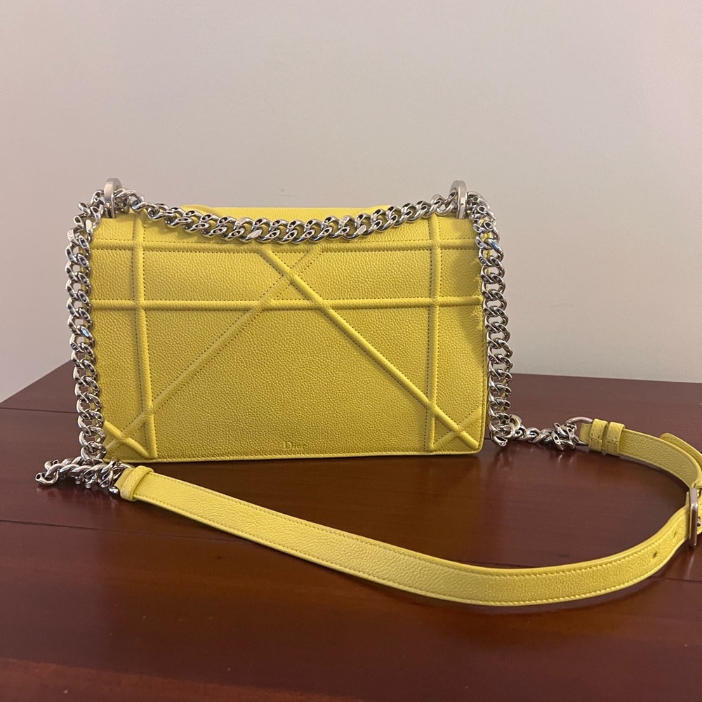 Christian Dior Citron Diorama Small Lambskin Bag - Picture 9 of 13